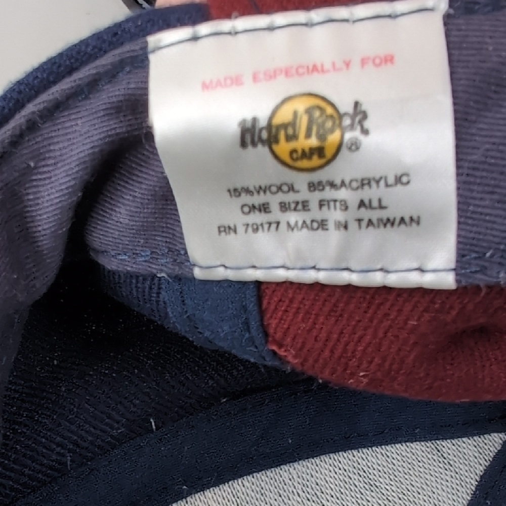 Vintage 90's Hard Rock Cafe "Atlanta" Adj Hat Spellout Embroidery Tricolors!!!!! - Picture 13 of 14